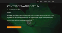 Desktop Screenshot of centerofnaturopathy.com