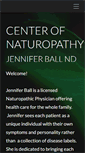 Mobile Screenshot of centerofnaturopathy.com